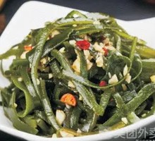 Cold-mixed kelp strands