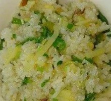Green Pepper and Potato Fried Rice