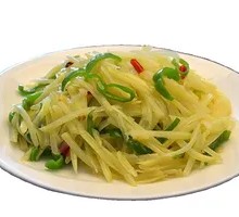 Sliced Potatoes with Green Pepper
