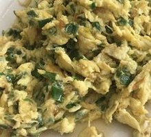 Scrambled Eggs with Green Onions