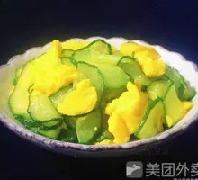 Cucumber and Egg Stir-fry