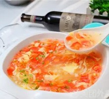 Tomato Egg Drop Soup