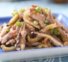 Shiitake Mushroom and Pork Strips