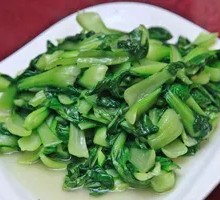 Garlic Stir-fried Chicken Greens