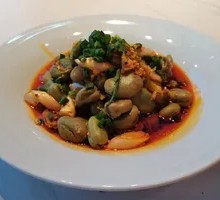 Scallion Fried Broad Beans