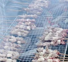 Freshly Skewered Pork Belly