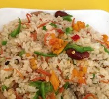 Green Pepper Shredded Pork and Egg Fried Rice