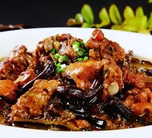 Chicken Stewed with Mushrooms