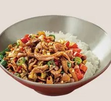 Spicy Sour Chicken Offal Rice