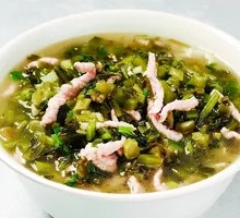 Snow Cabbage and Pork Noodles with Fried Egg