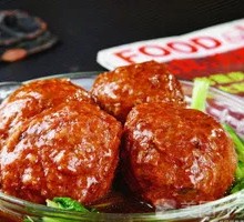 Braised Pork Meatballs with Rice
