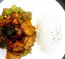 Stir-Fried Pork with Rice