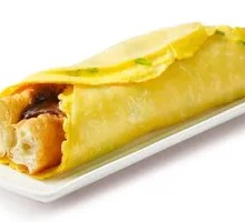 Flower-shaped Egg Pancake with Fried Dough Sticks