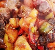 Potato and Pork Rib Claypot Rice with Fried Egg