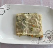 Chinese cabbage and egg pancake
