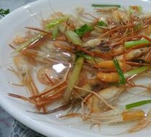 Boiled River Shrimp in Salt Water