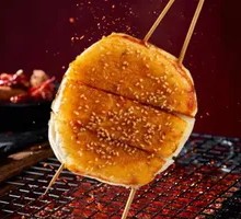 Grilled Flatbread with Skewers