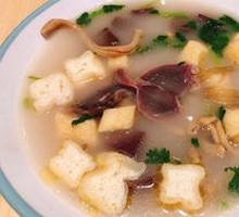 Fried Tofu Wrapped in Bean Curd Sheets with Vermicelli Soup
