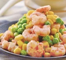 Hand-Stripped Corn and Shrimp