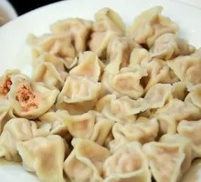 Chinese cabbage and pork dumplings