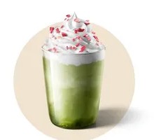 White Peach Sencha Matcha Latte