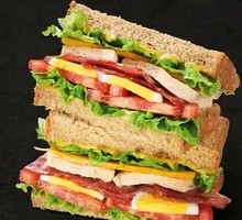 Bacon Chicken Club Big Mouth Sandwich