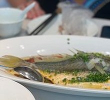 Steamed Yellow Croaker with Scallion Oil