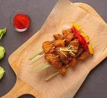 Cumin Mushroom Skewers