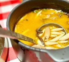 Mushroom Soup with Buckwheat Noodles