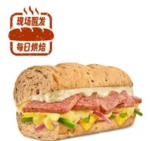Grilled Double Cheese Rib Sandwich