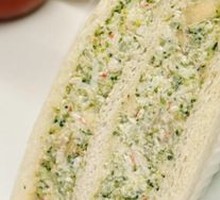 Crab Stick Broccoli Avocado Apple Sandwich