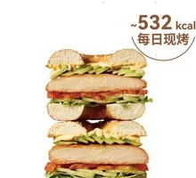 Avocado Chicken Bagel Sandwich