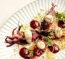 Pan-fried Squid with Roe