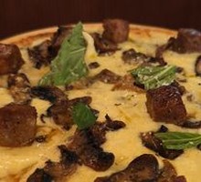 Black Truffle Beef Mushroom Pizza