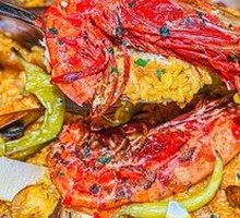 Spanish Red Devil Shrimp Paella