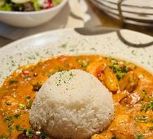 Shrimp and Chicken Creamy Rice Casserole