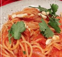 Italian Shrimp with Tomato Sauce Pasta