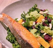 Pan-Seared Salmon with Avocado Salad