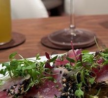 Semi-Roasted Tuna with Sesame Crust