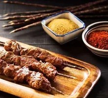 Lamb Skewers on Red Willow Branches