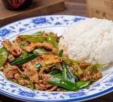 Homestyle Pork Stir-Fry with Rice