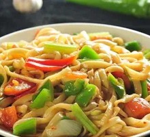 Egg Stir-Fried Knife-Sliced Noodles