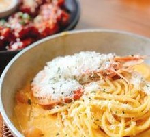 Spicy Shrimp Cream Pasta
