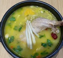 Mushroom Chicken Leg Soup Rice