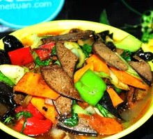 Stir-Fried Pork Liver Rice