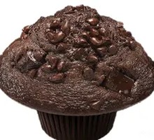 Rich Chocolate Muffin with Mushroom Top