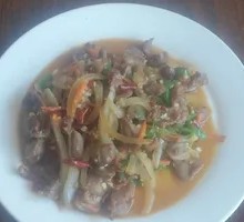 Stir-Fried Chicken Gizzards
