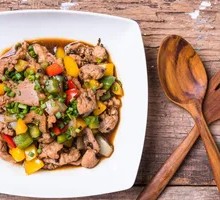 Pepper Stir-Fried Chicken Offal Rice