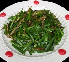 Stir-fried Leek Flowers with Pork