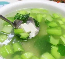 Spinach Tofu Soup